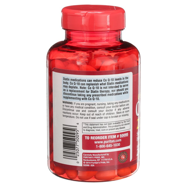 Puritans Pride QSORB Coq10 200 Mg Supplement for Heart Health Support** Important for Statin Medication Users 240 Rapid Release Softgels