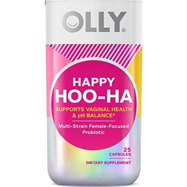 Happy Hoo-Ha Capsules, Probiotic for Women, Vaginal Health and Ph Balance, 10 Billion Cfu, Gluten Free - 25 Count