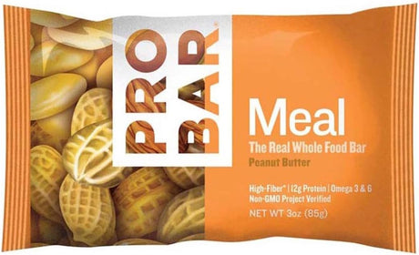 Probar Meal Food Energy Bar - Box of 12 (Peanut Butter)