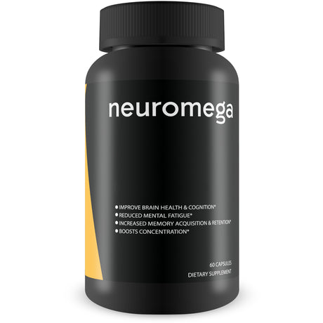 Neuromega - Premium Brain Supplement - Reduce Mental Fatigue and Brain Fog - Boost Concentration and Attention - Increase Memory - (30 Servings)