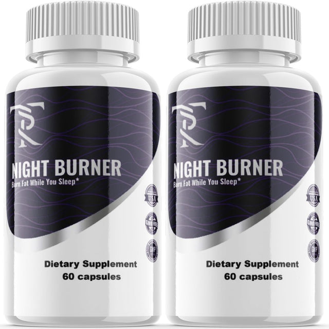 (2 Pack) TR Night Burner - Keto Weight Loss Formula - Energy & Focus Boosting Dietary Supplements for Weight Management & Metabolism - Advanced Fat Burn Raspberry Ketones Pills - 120 Capsules