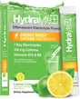 Hydralyte Electrolytes plus Energy - Lemon Lime Low Sugar Rapid Rehydration Powder with Caffeine - Lightly Sparkling Electrolyte Powder for Sports Performance and Recovery (8Oz Serving, 12 Count)