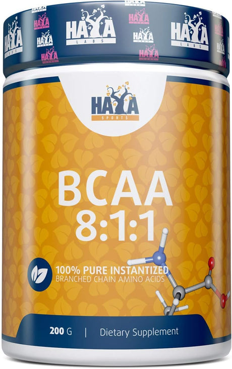 Sports BCAA /8:1:1/ HICA | Powerful and Instant Powder Blend with Branched Chain Amino Acids (Bcaas) for Pre, Intra and Post-Workout | Natural Product 200G