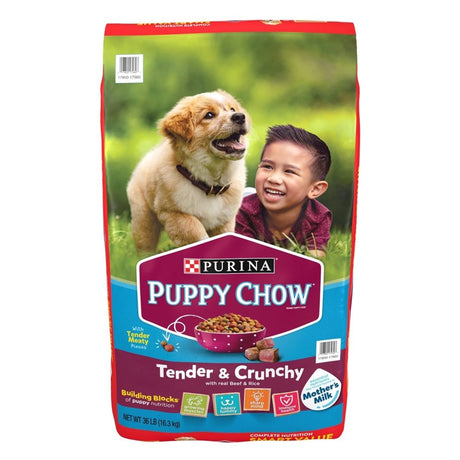 Purina Puppy Chow Tender & Crunchy Dry Dog Food (36 Pounds)