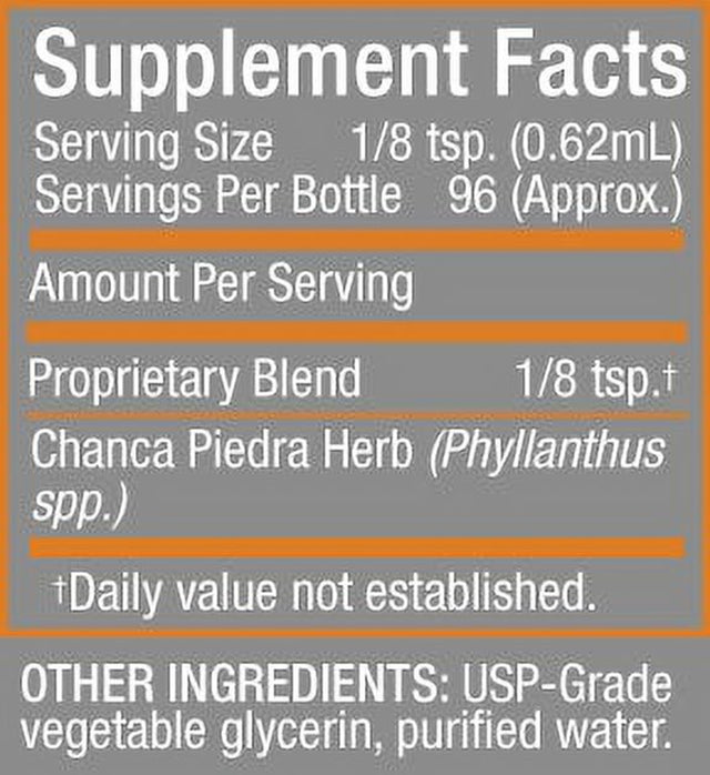 Cedar Bear Chanca Piedra - a Liquid Herbal Supplement That Helps Clear Gallbladder and Kidneys, Supports Hepatic, Cardiovascular, Respiratory and Digestion 4 Fl Oz / 120 Ml