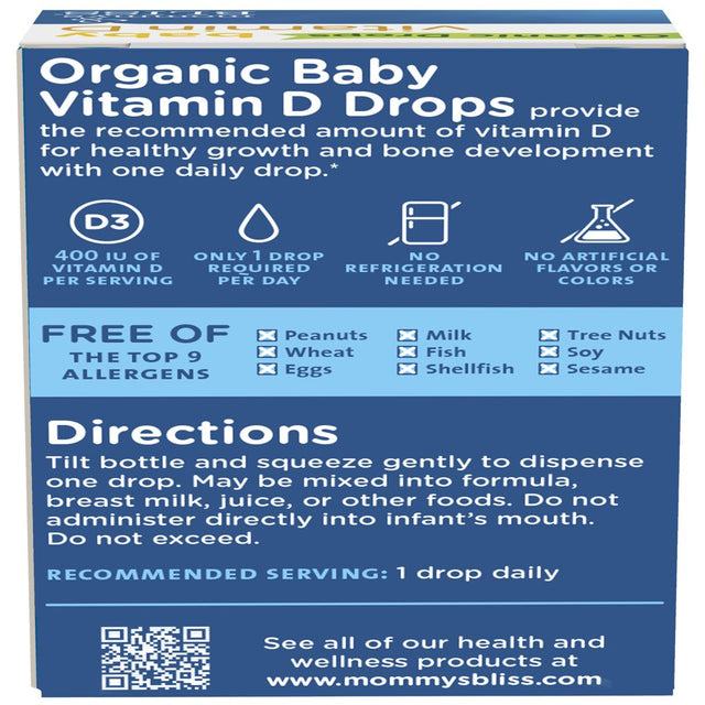 Mommy'S Bliss Organic Baby Vitamin D Drops, 1.95 Ml