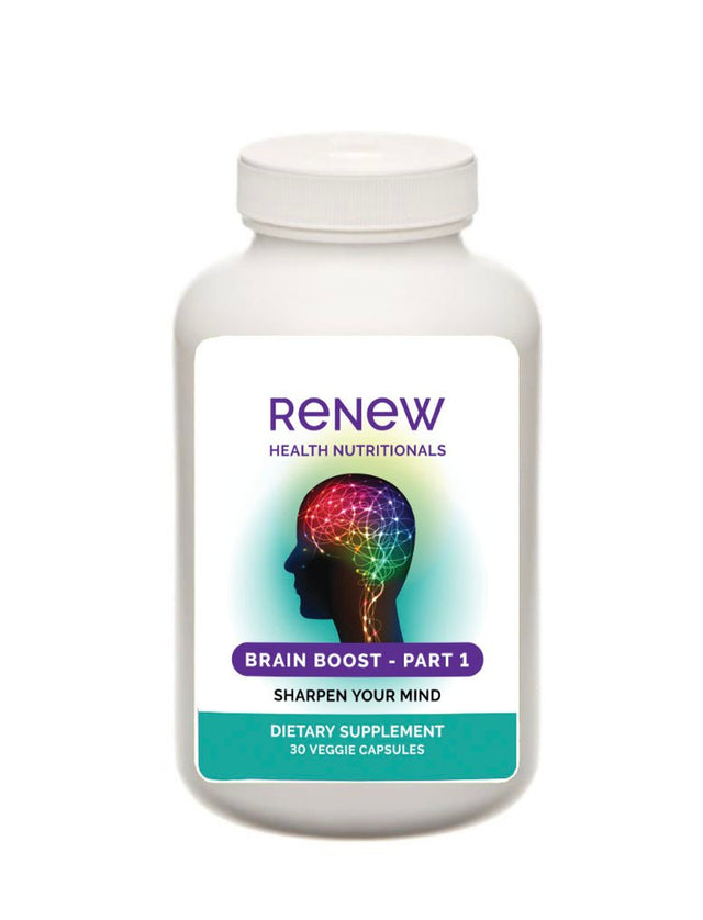 Brain Boost - Sharpen Your Mind Naturally by Renew Health - Cellular Support Kit 30 Servings