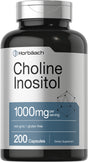 Choline and Inositol | 1000Mg | 200 Capsules | by Horbaach