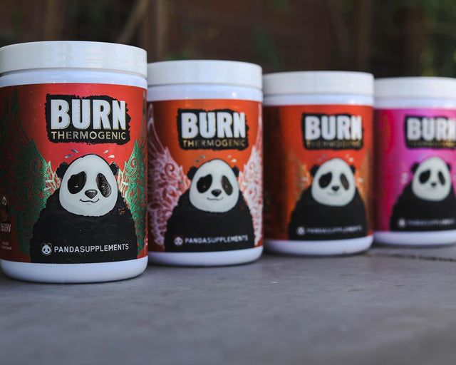 Panda Supps PANDA BURN Thermogenic Fat Burning Tunnel Vision, Focus, Appetite Suppressant, Sustainable Energy, Metabolism Booster, 3G CLA, L-Carnitine, 350 MG Caffeine & 8G Fibersol®-2 (Panda Punch)