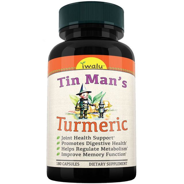 IWALU Turmeric Joint Support Supplement - Tumeric and Curcumin with Black Pepper, Turmeric Root Extract, Joint Health Support for Women & Men, Advanced Recovery for Back, Knees & Hands - 180 Capsules