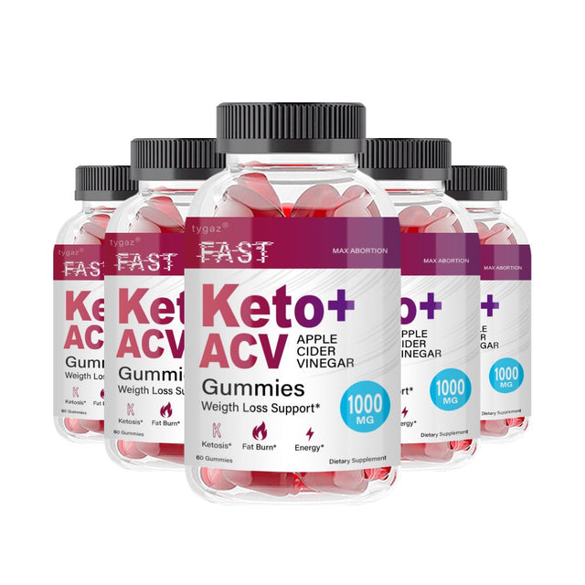 (5 Pack) Fast Keto - Fast Keto Apple Cider Vinegar Gummies