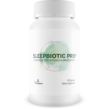 Sleepbiotic Pro - Multi-Strain Probiotic Sleep Support - Aid Gut Health & Immune Support - Promote Relaxation & Sleep Quality with Premium Probiotics - Lactobacillus & Bifidobacterium - 40 Billion CFU