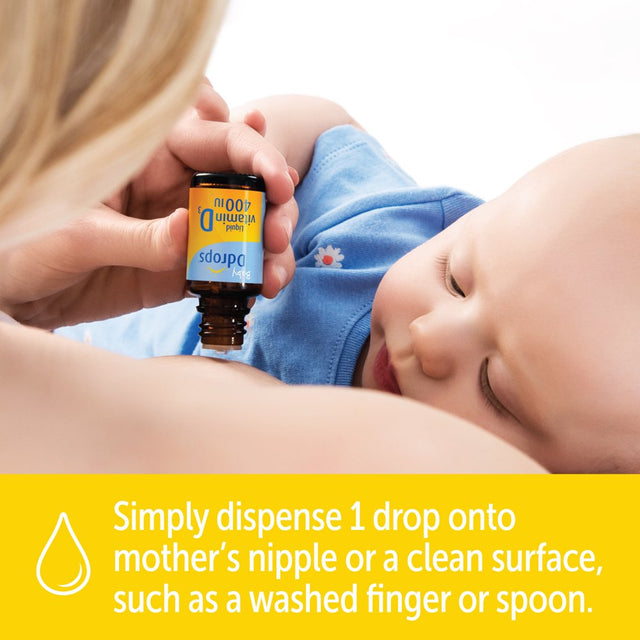 Baby Ddrops® Liquid Organic Vitamin D3 Drops, 400 IU per Drop, 0.06 Fl Oz