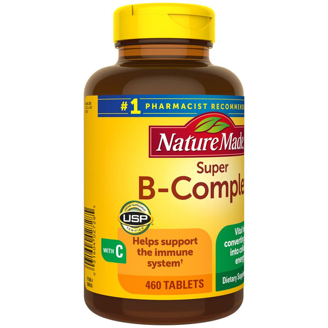 Nature Made Super B Complex with Vitamin C and Folic Acid Tablets, 460 Count