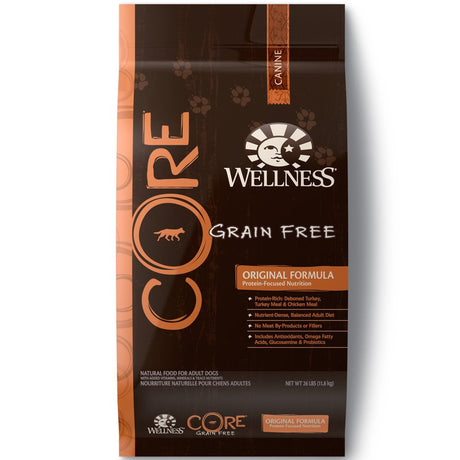 Wellness CORE Natural Grain Free Dry Dog Food, Original Turkey & Chicken, 24-Pound Bag