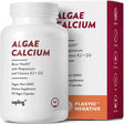 Calcium Supplement - Whole Food with Vitamin K2 & D3, Magnesium, Zinc, Boron, Mineral Complex. Sourced Sustainably from Red a Ae. for Bone Strength and Support. Non-Gmo & Vegan 90 Capsules.