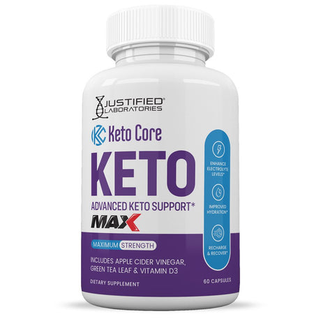 (5 Pack) Keto Core ACV MAX Pills 1675Mg Alternative to Gummies Dietary Supplement 300 Capsules