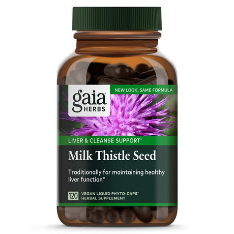 Gaia Herbs Single Herbs Milk Thistle Seed -- 120 Vegetarian Capsules