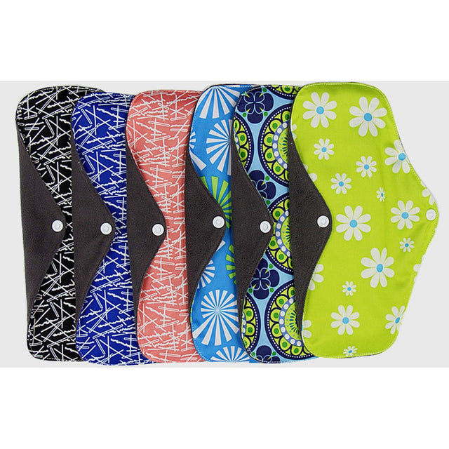 Bamboo Charcoal Fiber Waterproof Menstrual Pad Women Sanitary Washable Reusable