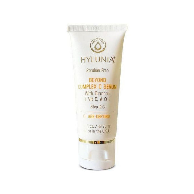 Hylunia beyond Complex C Serum with Turmeric & Vit C, a & E- 1.0 Fl Oz/30Ml. - Hyaluronic Acid, Zinc - Natural Vegan Skin Repair