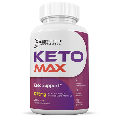 (2 Pack) Keto Max ACV Pills 1275Mg Dietary Supplement 120 Capsules