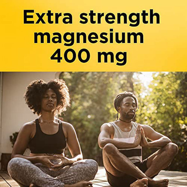 Nature Made Extra Strength Magnesium Oxide 400 Mg, Dietary Supplement for Muscle, Nerve, Bone and Heart Support, 60 Softgels, 60 Day Supply