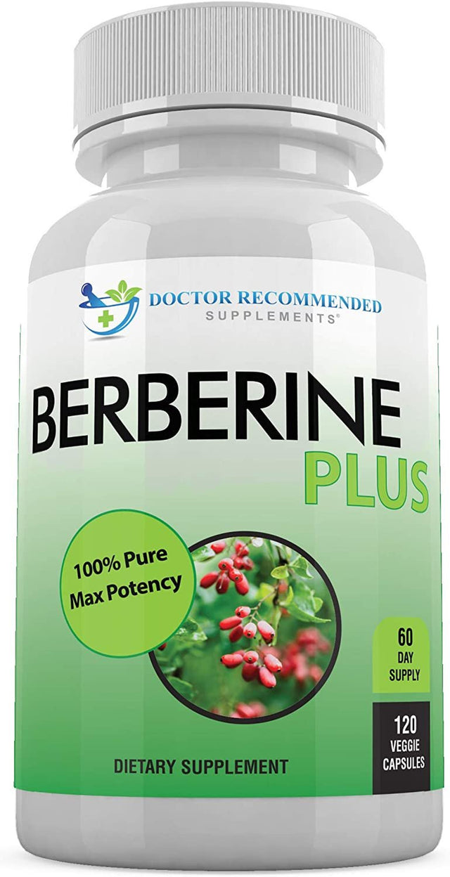 Berberine plus 1200Mg per Serving - 120 Veggie Capsules Royal Jelly, Supports Glucose Metabolism, Healthy Immune System, Promotes Weight Loss, Improves Cardiovascular Heart & Gastrointestinal Wellness