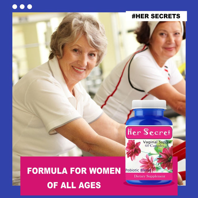 Her Secret Women Prebiotics 60 Pills Control Fishy Odor, Support Ph Balance 60 Capsules