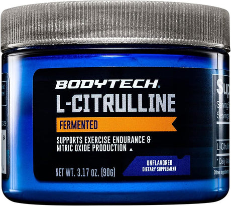 BODYTECH Fermented L-Citrulline 3000MG - Supports Exercise Endurance & Nitric Oxide Production (3.17 Ounce Powder)