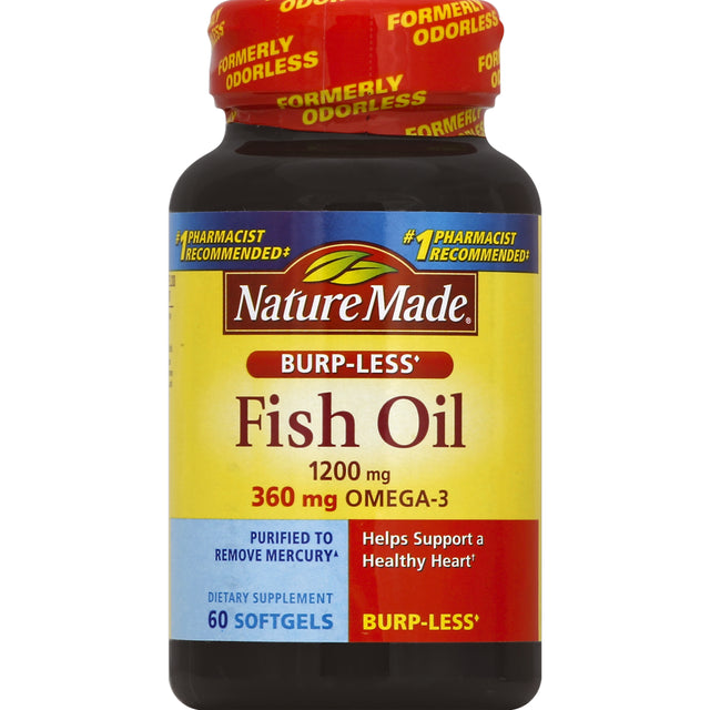 Nature Made Fish Oil Softgels, 1200 Mg, 60 Ct