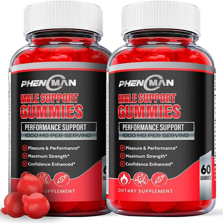 (2 Pack) Phenoman Male Gummies - 120 Gummies