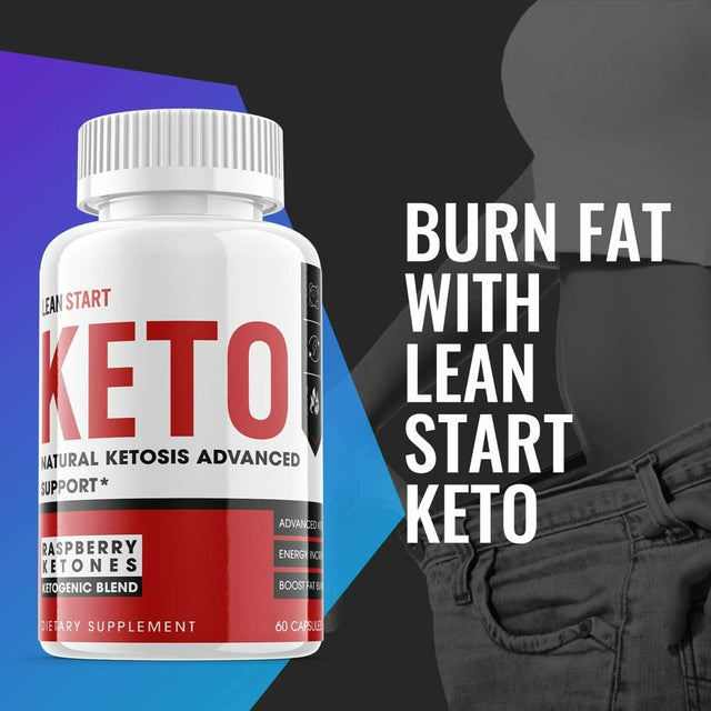 (5 Pack) Lean Start Keto - Supplement for Weight Loss - Energy & Focus Boosting Dietary Supplements for Weight Management & Metabolism - Advanced Fat Burn Raspberry Ketones Pills - 300 Capsules