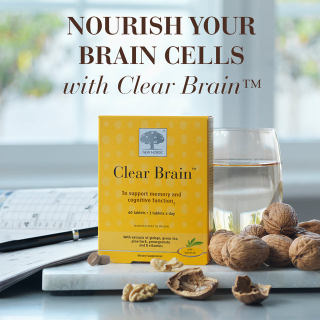 New Nordic Clear Brain Supplement | Supports Normal Cognitive Health and Memory | 60 Count