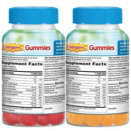 Emergen-C Immune+ Gummies, Raspberry and Super Orange (45 Ct., 2 Pk.)