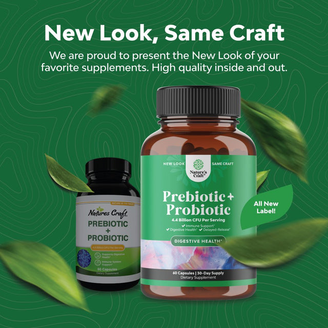 Prebiotics and Probiotics Gut Health Supplement - Super Potent Digestive Health Acidophilus Probiotic Capsules with Men and Womens Probiotics and Prebiotics for Colon Digestive Support and Immunity