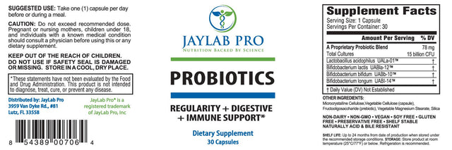 Jaylab Pro Probiotics Supplement