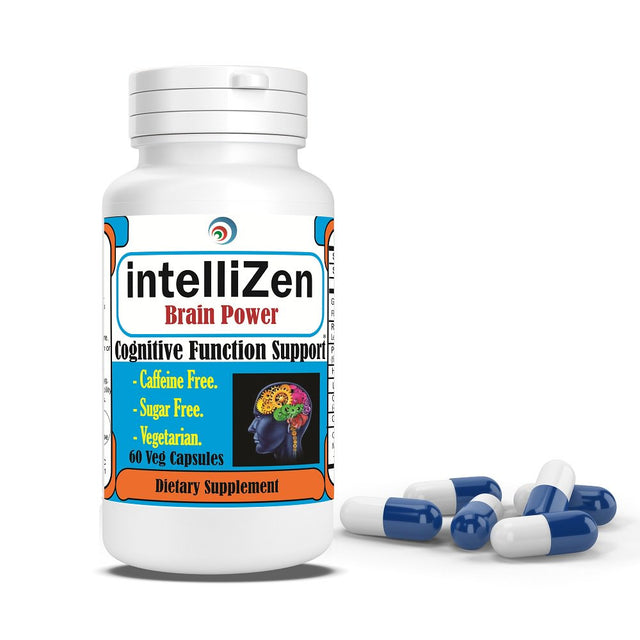 Intellizen Brain Supplement for Men & Women Improve Mental Clarity, Alertness, Focus, Memory, Concentration, Mood, Natural Nootropic Pills