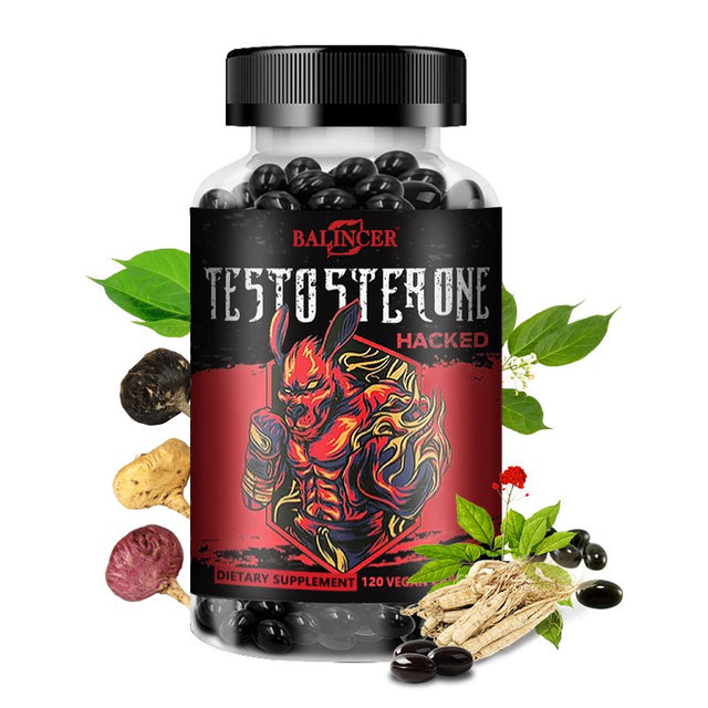 Testosterone Booster for Men 1500Mg 12In1 with Goat Grass, Zn.C, Vitamind, Ginseng, Tribulus Terrestris, Ashwagandha, Tongkat Ali & More - Performance, Energy Booster, Memory Support-120Capsules