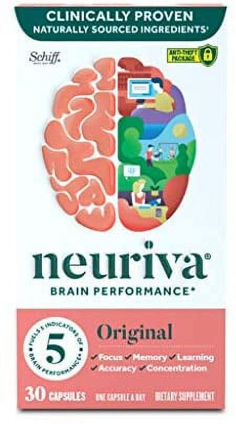 Original Capsules (30Ct) Phosphatidylserine, Gluten Free, Decaffeinated - Supports Focus, Memory, Learning, Accuracy & Concentration (Pack of 1)