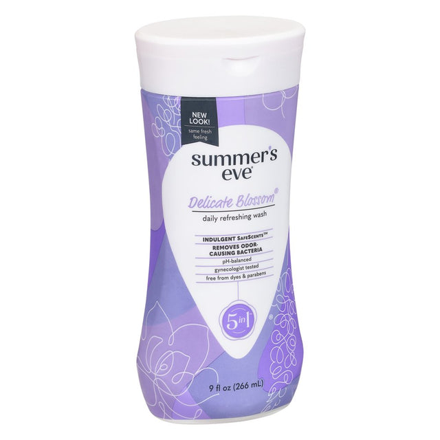 Summer'S Eve Delicate Blossom Daily Feminine Wash, Removes Odor, Ph Balanced, 9 Fl Oz