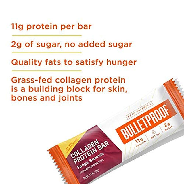 BULLETPROOF Chocolate Collagen Protein Bar, 1.58 OZ