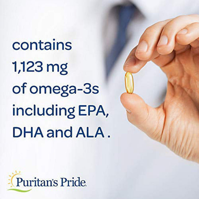 Triple Omega 3-6-9 Fish, Flax & Borage Oils, Supports Heart Health and Healthy Joints, 240 Ct by Puritan'S Pride