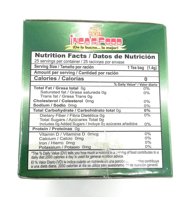 Inca'S Herbs Muña Digestivo All Natural 2 Pack 1.23Oz