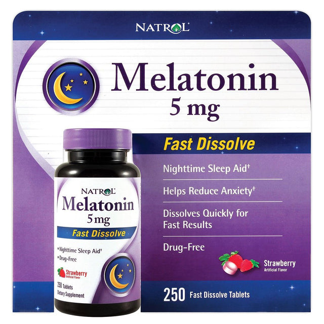 Natrol Melatonin Fast Dissolve Tablets 5Mg, 250 Ct