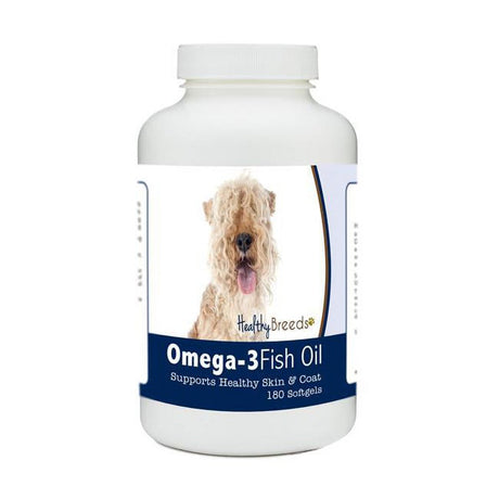 Healthy Breeds 840235184560 Lakeland Terrier Omega-3 Fish Oil Softgels, 180 Count