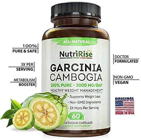 Nutririse Colon Cleanse + Garcinia Cambogia, Cleansing & Weight Management Support Bundle, Gluten Free, Natural Appetite Support and Gentle Cleanser for Women & Men with Probiotics & MCT Oil