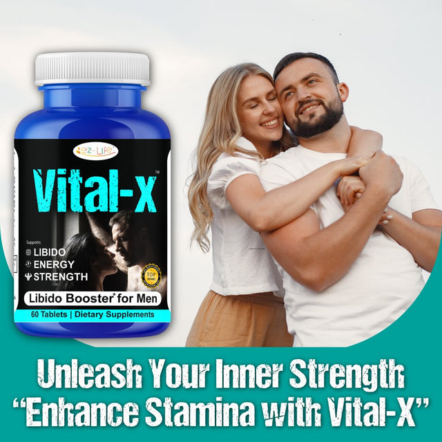 Vital-X Male Testosterone Booster Vitamins 60Ct Endurance Stamina Booster 60Ct by America'S Best Deals