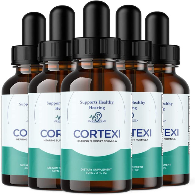 (5 Pack) Cortexi Hearing Support Formula Dietary Supplement Drops - 60 Ml