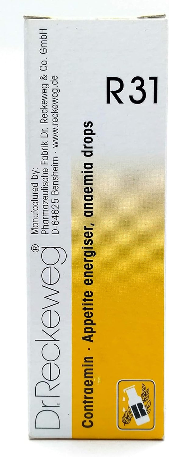 Dr.Reckeweg Germany R31 - Appetite Energiser, Anaemia Drops (22 Ml)