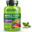 NATURELO Whole Food Multivitamin with Immune Support - 60 Vegan Capsules